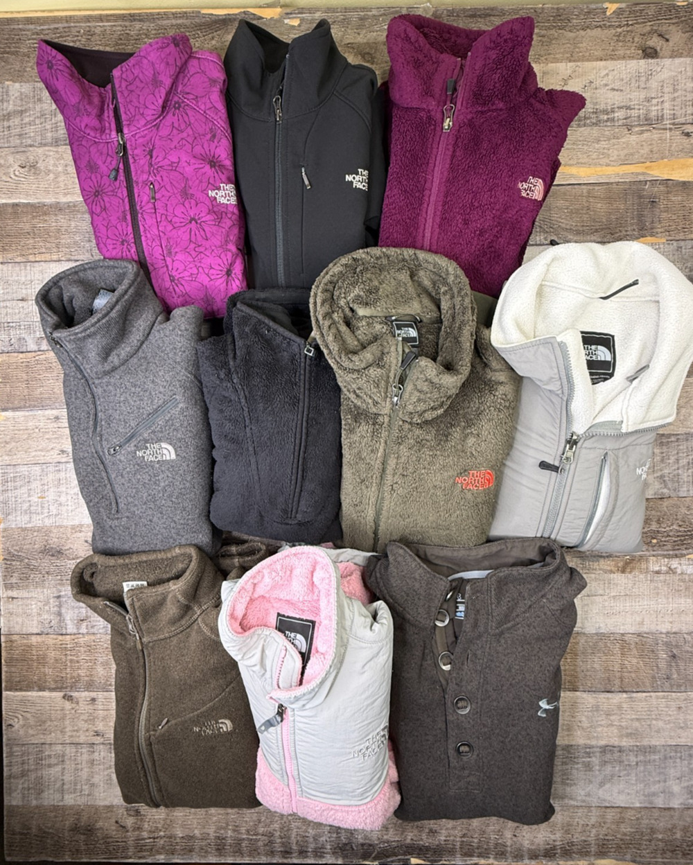 Wholesale Lot 10 North Face Fleece Jackets Zip Mens Womens Reseller Osito Denali